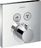 Термостат с двумя запорными вентилями Hansgrohe ShowerSelect 15763000 - Gidratop.ru изображение