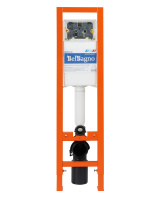 Инсталляция BelBagno 30 для подвесного унитаза, 1150х300х187 мм, со смывным бачком скрытого монтажа, фронтальное управление, крепление к стене в компл - Gidratop.ru изображение