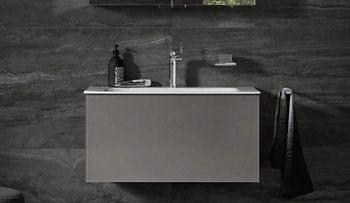 Тумба под раковину Keuco Plan 32971 290000 100 x 49 x 40 см подвесная, инокс матовый