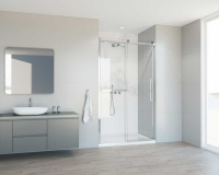 Душевая дверь Como Soft VDS-1CS120CL, 1200, хром, стекло прозрачное - Gidratop.ru изображение