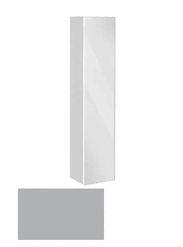 Шкаф-пенал Keuco Royal Reflex 34030 330001 подвесной 35 см, фасад зеркало, титан, петли слева