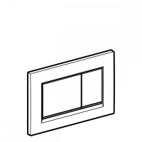 Смывная клавиша Geberit Sigma 30 115.883.JQ.1 Type хром матовый вся / глянцевый вставка - Gidratop.ru изображение