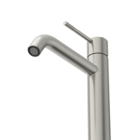 RELAX-LC1-IN-W0 Смеситель для накладной раковины однорычажный без донного клапана, сатин - Gidratop.ru изображение