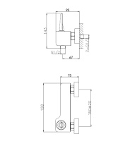 Смеситель для душа WONZON & WOGHAND SHARK, Хром (WW-48B4101-CR) - Gidratop.ru изображение
