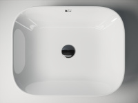 Умывальник чаша ELEMENT накладная прямоугольная 500x395x140мм - Gidratop.ru изображение