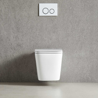 Унитаз подвесной Tornado Q-Line VT1-12T безободковый, цвет белый, ультратонкое soft-close сиденье - Gidratop.ru изображение