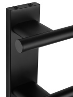 Полотенцесушитель электрический WONZON & WOGHAND NÜRNBERG, Черный матовый (WW-AL345-MB) - Gidratop.ru изображение