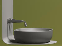 Умывальник чаша накладная овальная (цвет Антрацит Матовый) Element 600x415x135мм - Gidratop.ru изображение
