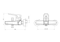 Смеситель для ванны WONZON & WOGHAND ATHENS, Хром (WW-083101-CR) - Gidratop.ru изображение