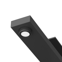 SLIDER-LC-NOP-W0 Смеситель для накладной раковины однорычажный, без донного клапана, черный матовый - Gidratop.ru изображение