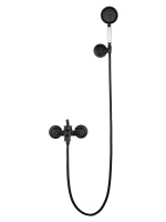 Смеситель для ванны с душем WONZON & WOGHAND STEAM, Черный матовый (WW-88639008-MB) - Gidratop.ru изображение