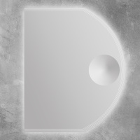 Зеркало с увеличительным зеркалом, со встроенной LED подсветкой, с системой Антизапотевание 45029, 60x80 - Gidratop.ru изображение