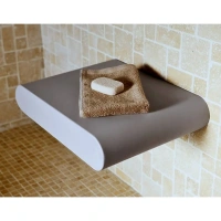 Сиденье для душа 04980000051, не откидное, цвет белый матовый - Gidratop.ru изображение