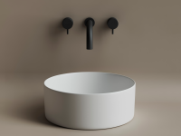 Умывальник чаша накладная круглая (цвет Белый Матовый) Element 358x358x137мм - Gidratop.ru изображение