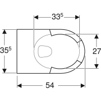 Подвесной унитаз Geberit Renova Nr.1 203045000, с подушкой на сидение - Gidratop.ru изображение
