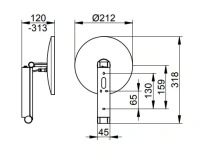 Зеркало косметическое Keuco iLook_move 17612 019004 с подсветкой, хром - Gidratop.ru изображение