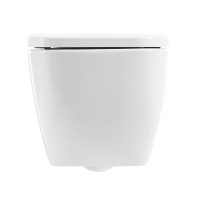 ALPINA Унитаз подвесной безободковый с сиденьем дюропласт soft close, BB10100CHR/SC - Gidratop.ru изображение