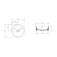 Раковина накладная прозрачная ABBER Kristall AT2804Opal коричневая - Gidratop.ru изображение