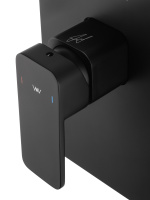 Смеситель для душа встраиваемый WONZON & WOGHAND ARNIE, Черный матовый (WW-694700-2-MB) - Gidratop.ru изображение