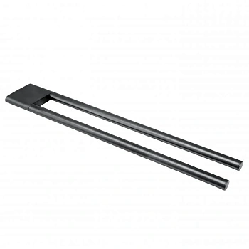 Полотенцедержатель Keuco Edition 400 11518130000 двойной, 45 см, хром черный шлифованный