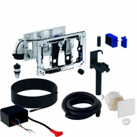 Модуль Geberit Sigma DuoFresh 115.050.BZ.1 с автоматическим пуском и приемником для палочек Geberit DuoFresh, для смывного бачка скрытого монтажа Sigma 12 см, с сетевым блоком, подрозетником и контейнером, серый антрацит - Gidratop.ru изображение