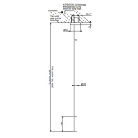 GESSI 316 излив потолочный для удаленного управления, длина под заказ(365-1900мм), цвет: Black XL - Gidratop.ru изображение