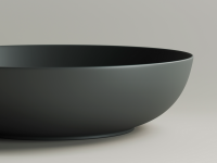 Умывальник чаша накладная овальная (цвет Темный Антрацит Матовый) Element 520x395x130мм - Gidratop.ru изображение