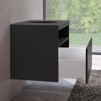 Тумба под раковину Keuco Stageline 32863970000, 80 см, 1 ящик, цвет вулканит матовый - Gidratop.ru изображение