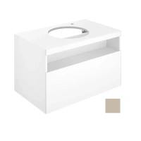 Тумба под раковину Keuco Stageline 32865180100, 80 см, с подсветкой, 1 ящик, цвет кашемир глянцевый - Gidratop.ru изображение
