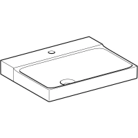 Раковина Geberit Xeno2, санфарфор, 60 см, белая - Gidratop.ru изображение