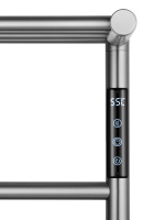 Полотенцесушитель электрический с полкой WONZON & WOGHAND BONN, Брашированный никель (WW-AL402-BR) - Gidratop.ru изображение