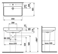 Раковина Laufen Pro S 8.1096.4.000.104.1 - Gidratop.ru изображение