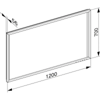 Зеркало Keuco Edition 90 19098013500, 120 см, с подсветкой и подогревом, в хромированной раме - Gidratop.ru изображение