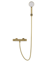 Смеситель для душа с термостатом WONZON & WOGHAND INN 6, Брашированное золото (WW-B2029-A-BG) - Gidratop.ru изображение