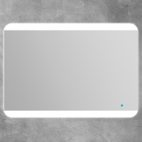 Зеркало со встроенной LED подсветкой и сенсорным выключателем Touch System, реверсивное 45005, 100х70 - Gidratop.ru изображение