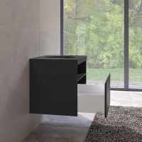 Тумба под раковину Keuco Stageline 32855970000, 65 см, 1 ящик, цвет вулканит матовый - Gidratop.ru изображение