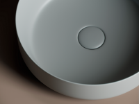 Умывальник чаша накладная круглая (цвет Антрацит Матовый) Element 390x390x120мм - Gidratop.ru изображение