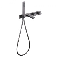 Смеситель ABBER Rund AF8730NG для ванны скрытого монтажа, никель - Gidratop.ru изображение