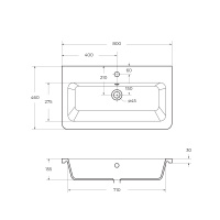 URBAN керамическая раковина 12080-KL - Gidratop.ru изображение