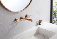 Смеситель ABBER Emotion AF88121RG скрытого монтажа для раковины, розовое золото - Gidratop.ru изображение