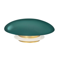 Накладка на слив для раковины ABBER AC0014MBG темно зеленая, керамика - Gidratop.ru изображение