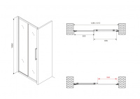 Душевая дверь ABBER Schwarzer Diamant AG30130MH - Gidratop.ru изображение