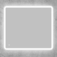 Зеркало с встроенным светильником и сенсорным выключателем SPC-MAR-900-800-LED-TCH, 12W, 220-240V, 900x30x800 - Gidratop.ru изображение