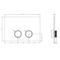 Gessi Ingranaggio клавиши смыва Tece (TeceProfil, TeceBox)., цвет Brushed Brass PVD - Gidratop.ru изображение