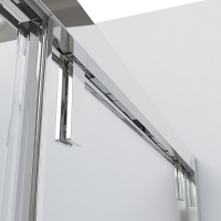 Душевой уголок Lugano VSR-1L1014CLB-1, 1400*1000, черный, стекло прозрачное - Gidratop.ru изображение