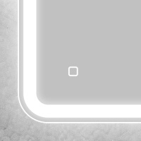 Зеркало с встроенным светильником и сенсорным выключателем SPC-MAR-600-800-LED-TCH, 12W, 220-240V, 600x30x800 - Gidratop.ru изображение