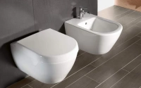 Подвесной безободковый унитаз Villeroy&Boch Subway 2.0 5614 R0R2, ярко-белый CeramicPlus - Gidratop.ru изображение