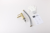 Смеситель ABBER Wasser Kreis 316 AF8124BG для биде, золото брашированное - Gidratop.ru изображение