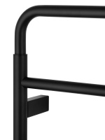 Полотенцесушитель электрический WONZON & WOGHAND WISMAR, Черный (WW-AL202-MB) - Gidratop.ru изображение