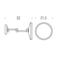 Colombo Specchi Косметическое зеркало с подсветкой, цвет: черный - Gidratop.ru изображение